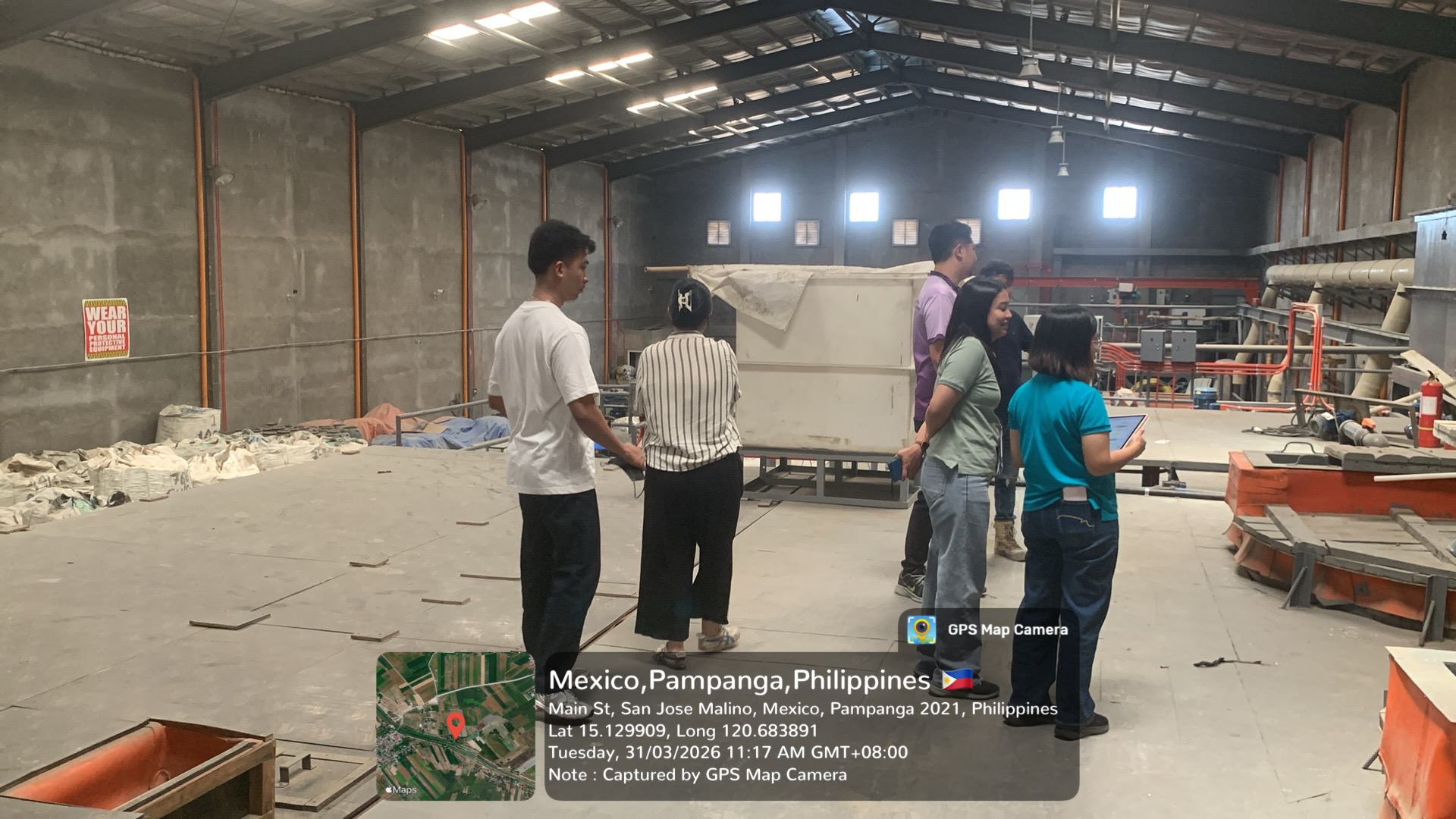 Adamah team during a project site visit