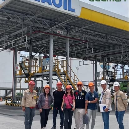 Adamah team at industrial site inspection